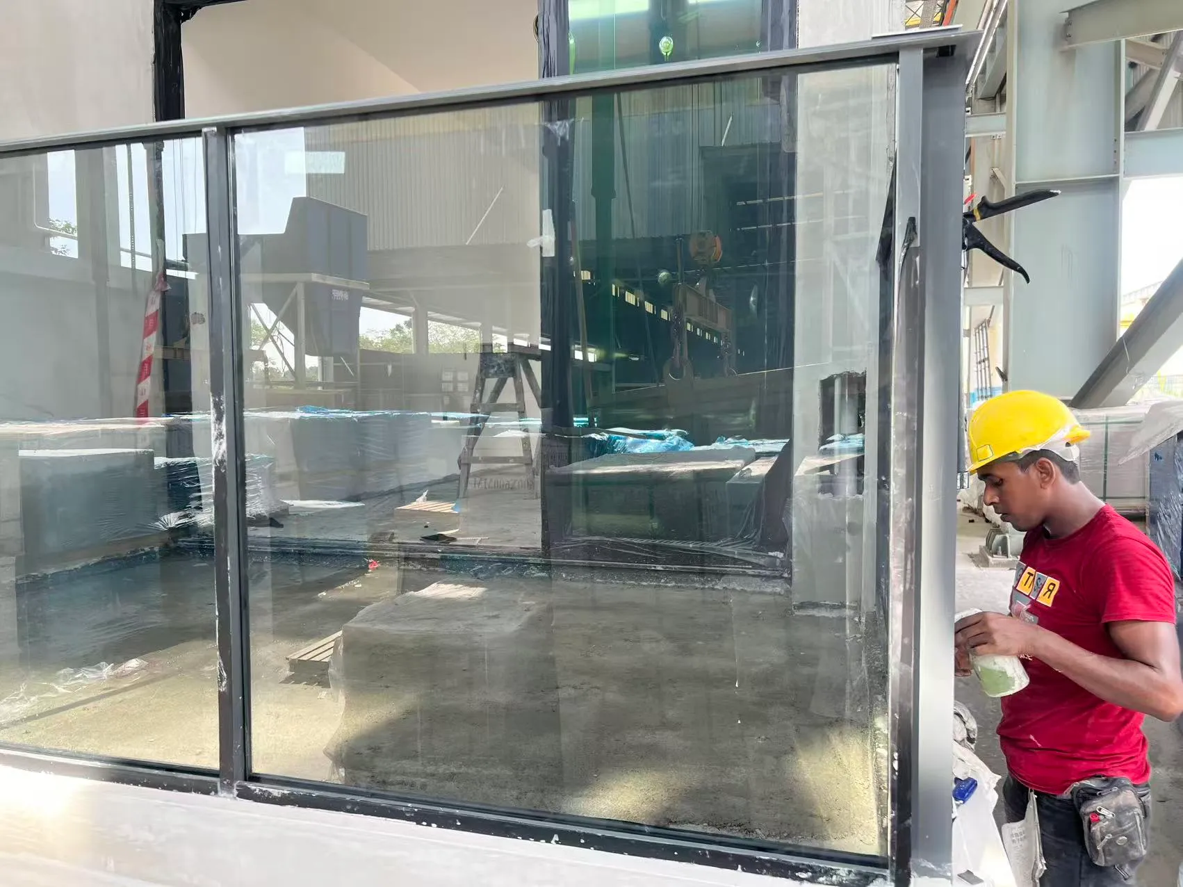 Parktown Residences construction-stage grey glass